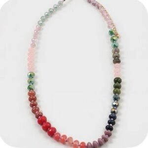 Multicolor Resin Beaded Necklace